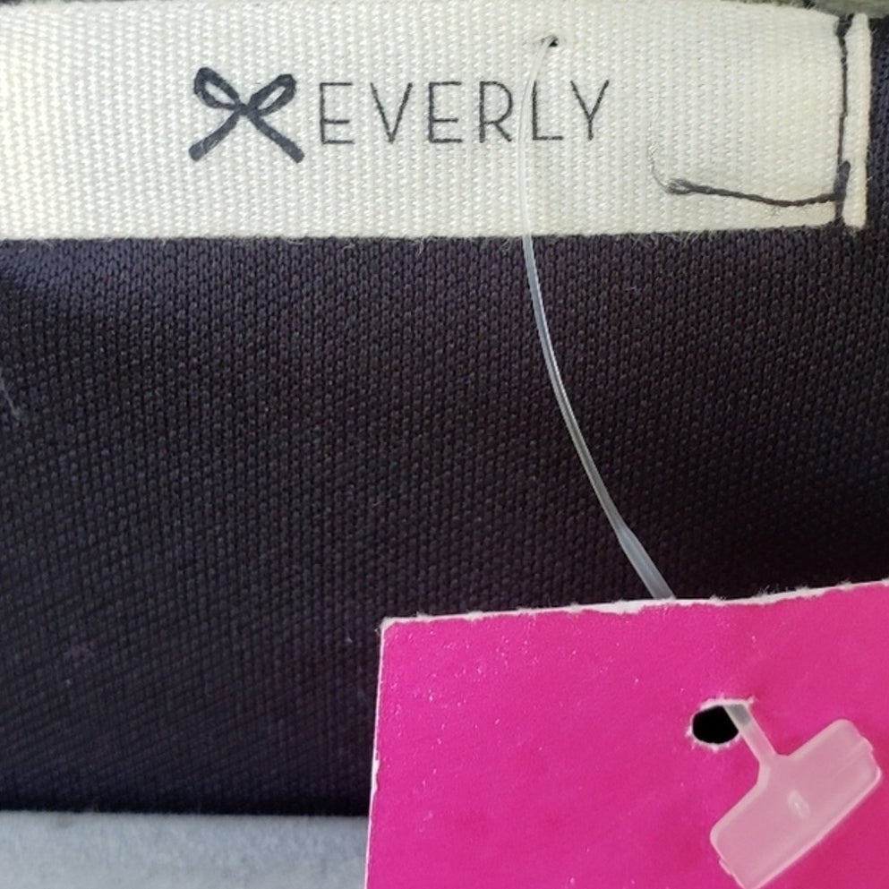 NWT New Everly Womens Medium 100% Polyester Long Sleeve Colorblock Shift Dress