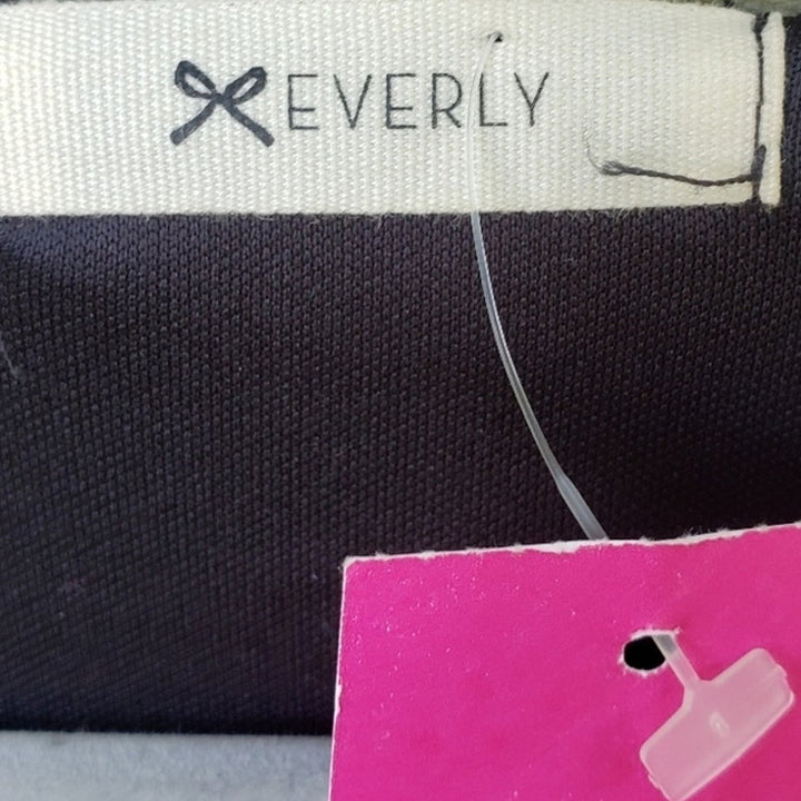 NWT New Everly Womens Medium 100% Polyester Long Sleeve Colorblock Shift Dress