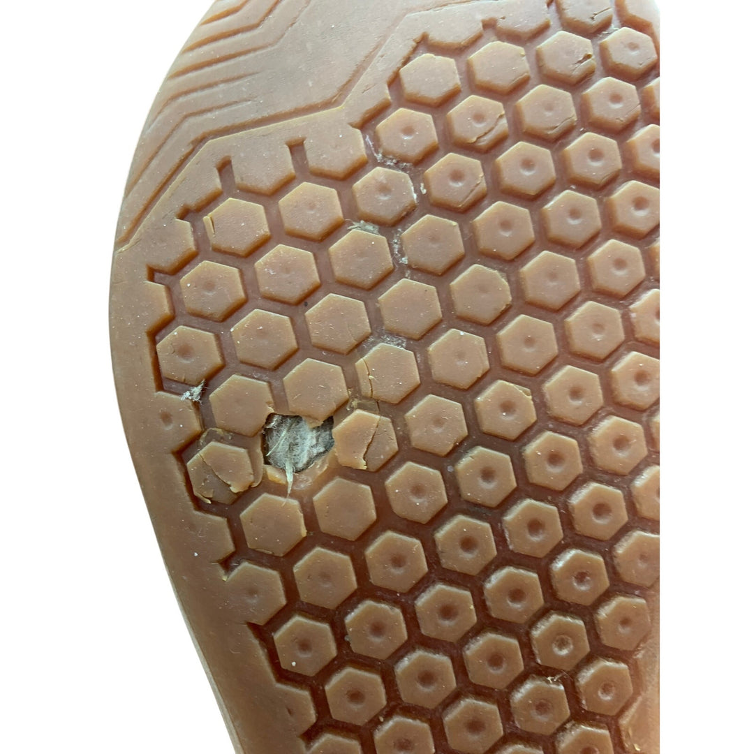 Whitin Mens Size 10W Tan Mesh Lace Up Wide Toe Box Zero Drop Athletic Shoes