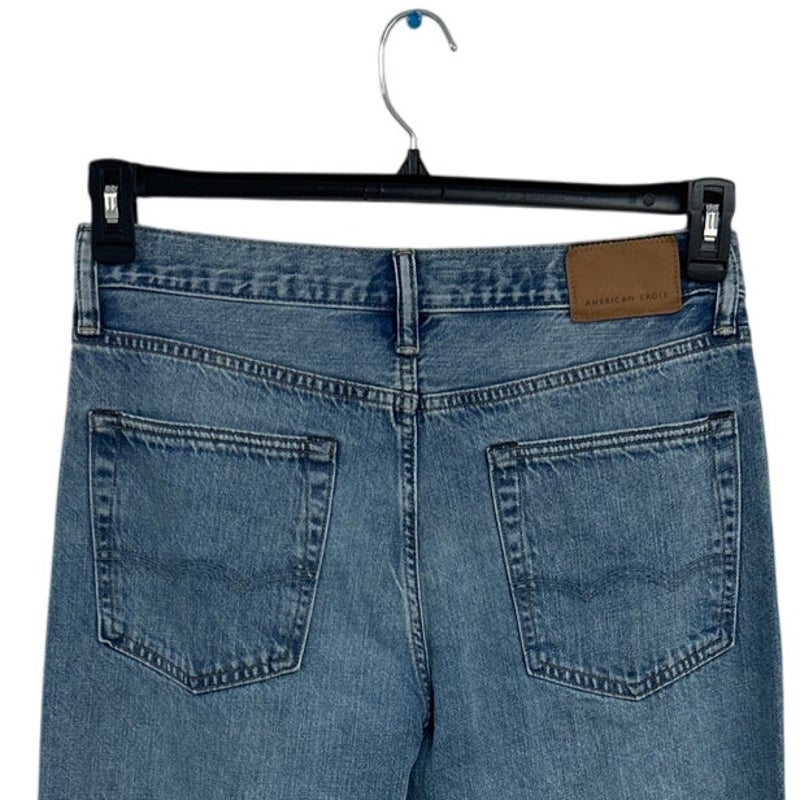 New American Eagle Mens Size 32 X 32 Cotton Blend Athletic Fit Denim Blue Jeans