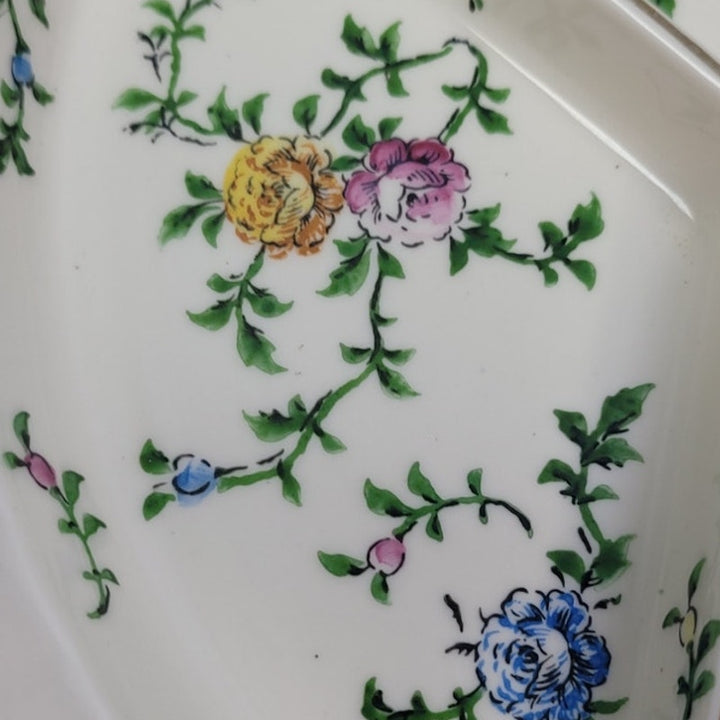 Vintage Made In Japan Floral Vine Fine China Hand Painted Teardrop Plate Dish