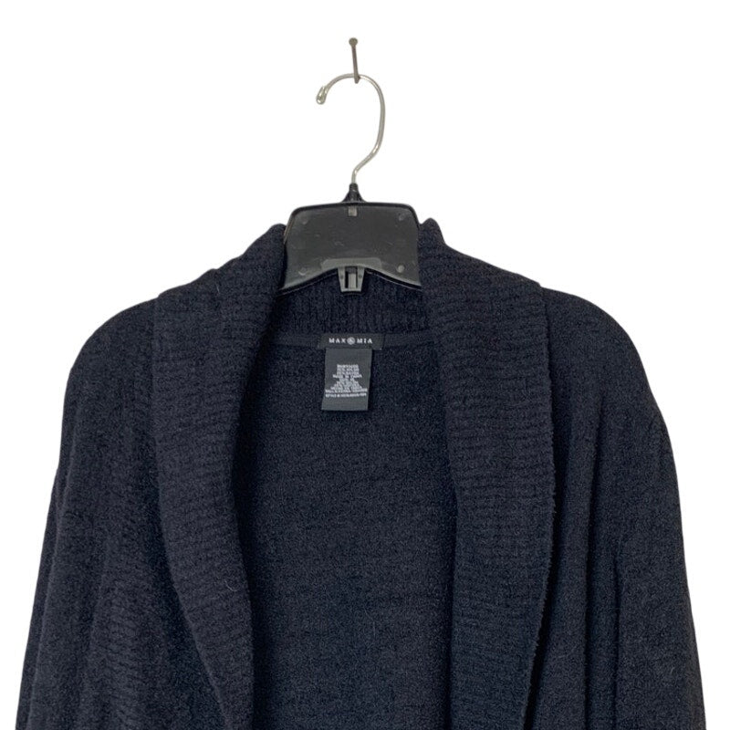 Max and Mia Womens XL Black Soft Long Sleeve Open Front Cardigan Sweater