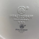 Vintage Pfaltzgraff Ceramic Tea Rose Floral Flour Canister w Chip and Lid