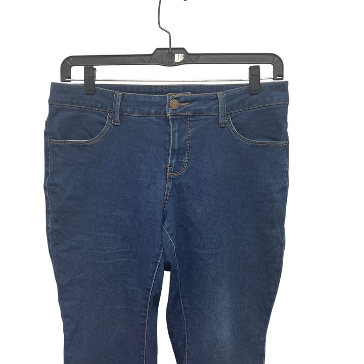 Faded Glory 16WP 16W Petite Stretch Cotton Straight Leg Denim Blue Jeans
