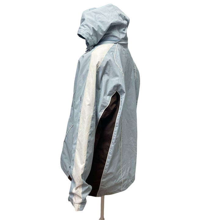 Radiance Free County Womens Large Long Full Zip Hooded Polyester Blend Coat