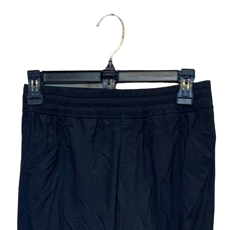 The North Face Womens Sze 2 Regular Long Black Nylon Elastic Waist Pants Pockets