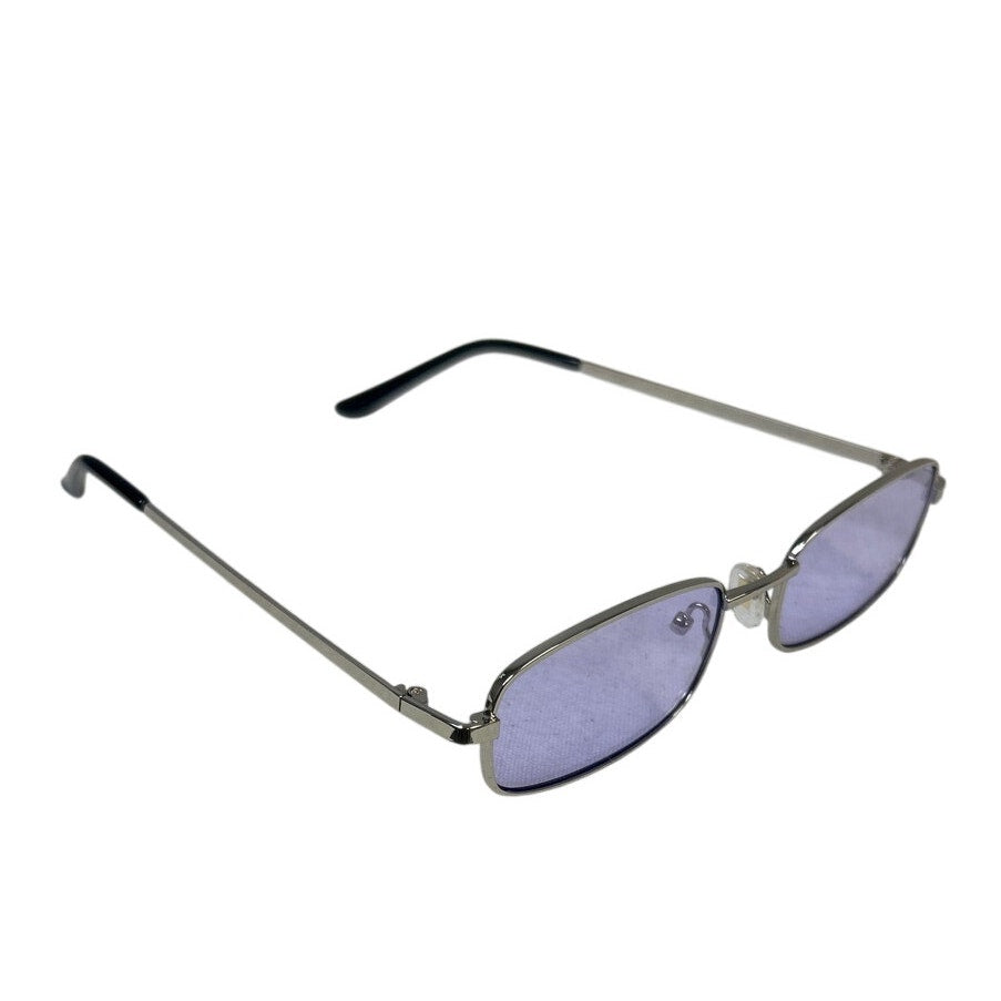 Sojos Mens Silver Frame Retro Oval Light Blue UV400 VIntage Style Sunglasses