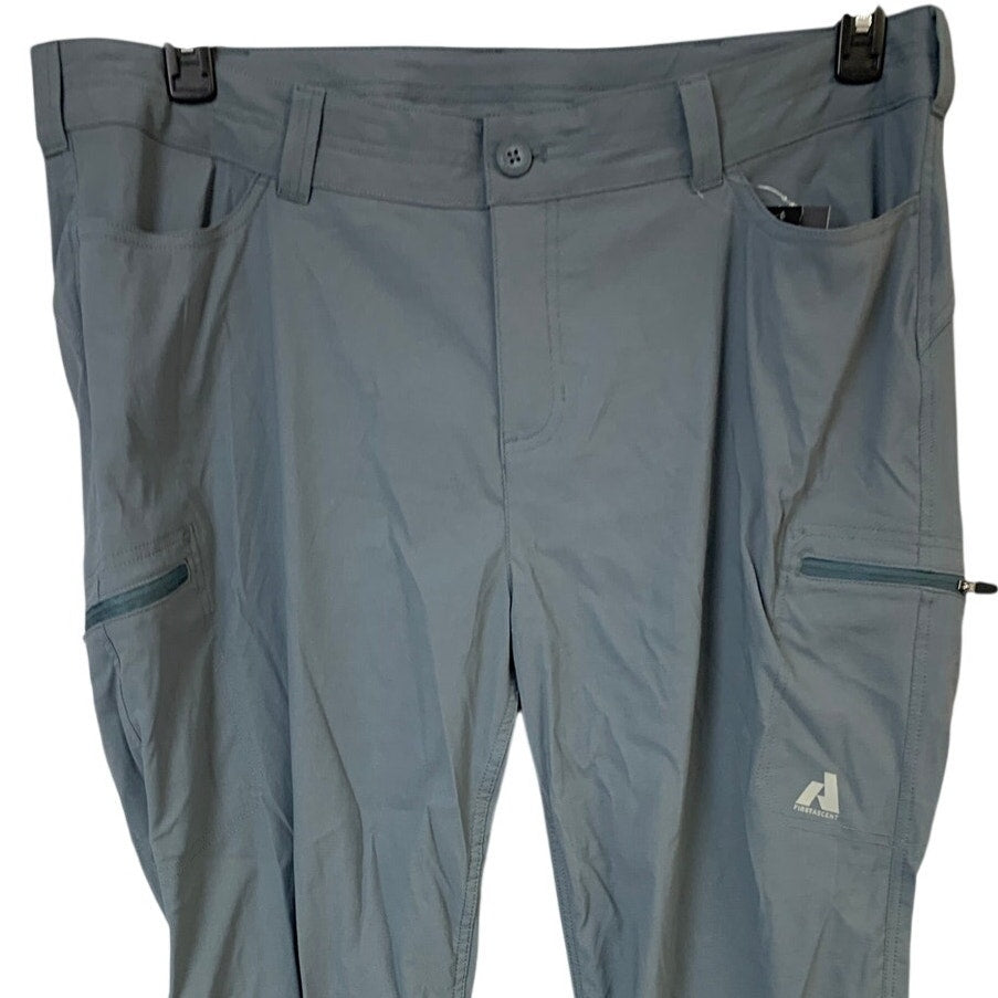New Eddie Bauer Womens Graphite Blue Mid Rise UPF 50+ Outdoor Guide Pants