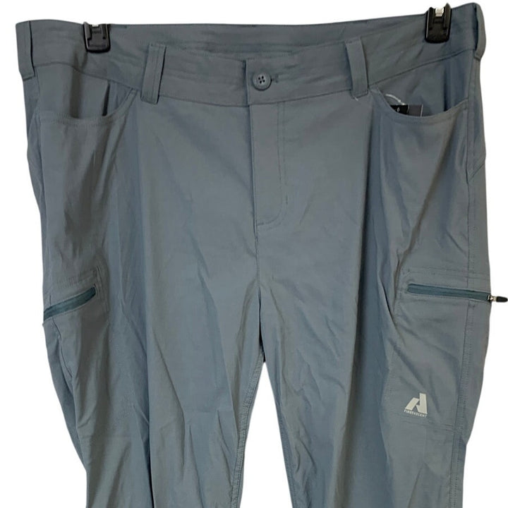 New Eddie Bauer Womens Graphite Blue Mid Rise UPF 50+ Outdoor Guide Pants
