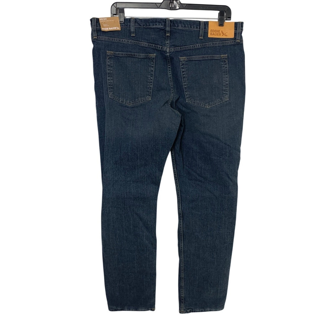 New Eddie Bauer Mens H2Low Flex Flannel Lined Straight Fit Straight Leg Jeans