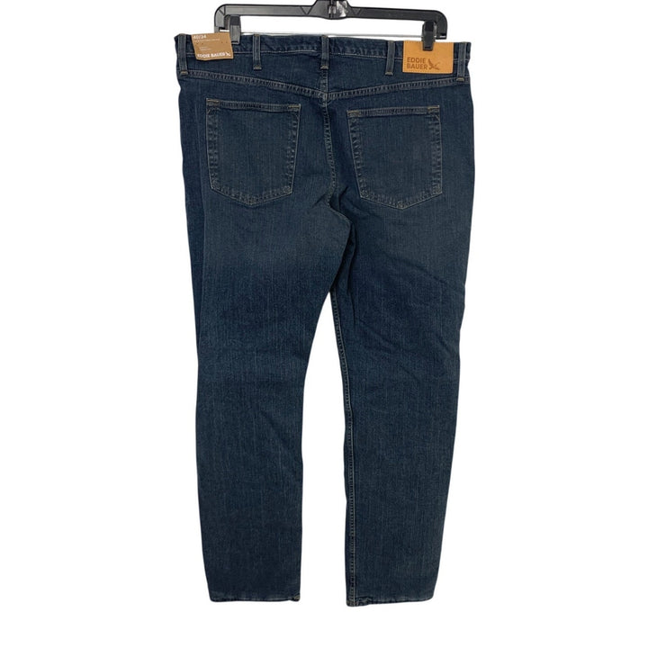 New Eddie Bauer Mens H2Low Flex Flannel Lined Straight Fit Straight Leg Jeans