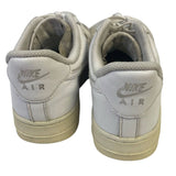 White Nike Air AF1 Womens Size 10.5 Leather Lace Up Sneakers Tennis Shoes