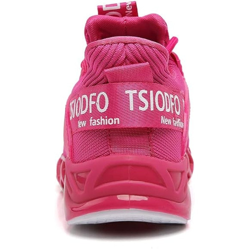 New Tsiodfo Womens Size 11 Hot Pink Lace Up Sport Running Walking Athletic Shoes