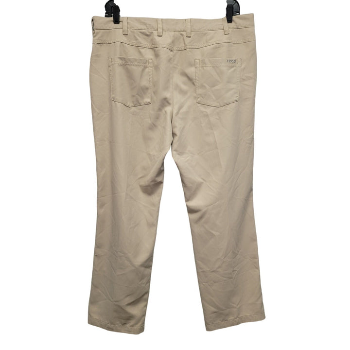 IZOD Golf Mens 40x30 100% Polyester Straight Legged Multi Pocket Golf Pants