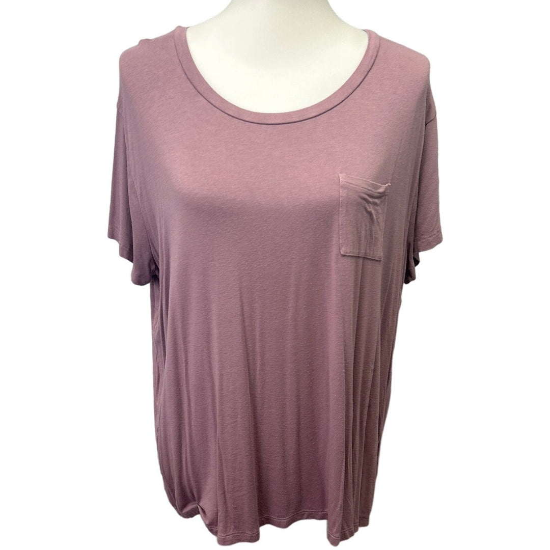 Lot of 4 Eddie Bauer Mossimo Womens Large Short Sleeve Scoop VNeck Tee Shirts