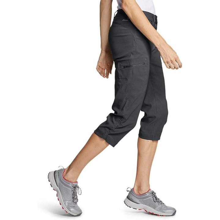 New Eddie Bauer Womens 22W Smoke Gray Mid Rise First Ascent Guide Capri Pants