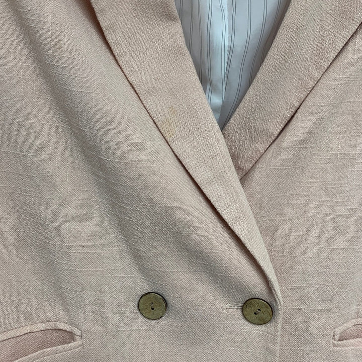 TopShop Womens Size 8 Long Sleeve Button Up Padded Shoulder Blazer w Pockets