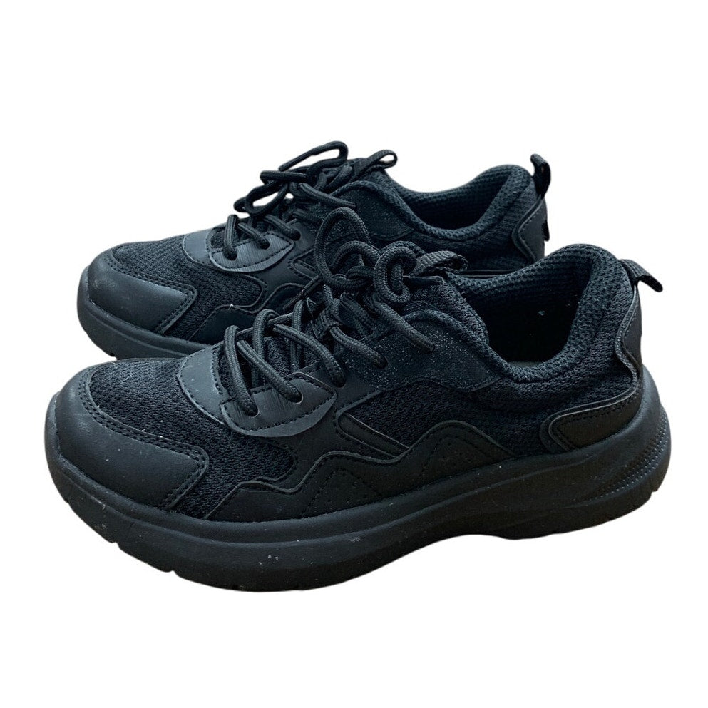 Treesky Womens Size 5.5 Black Mesh Lace Up Non Slip Atheltic Work Sneaker Shoes