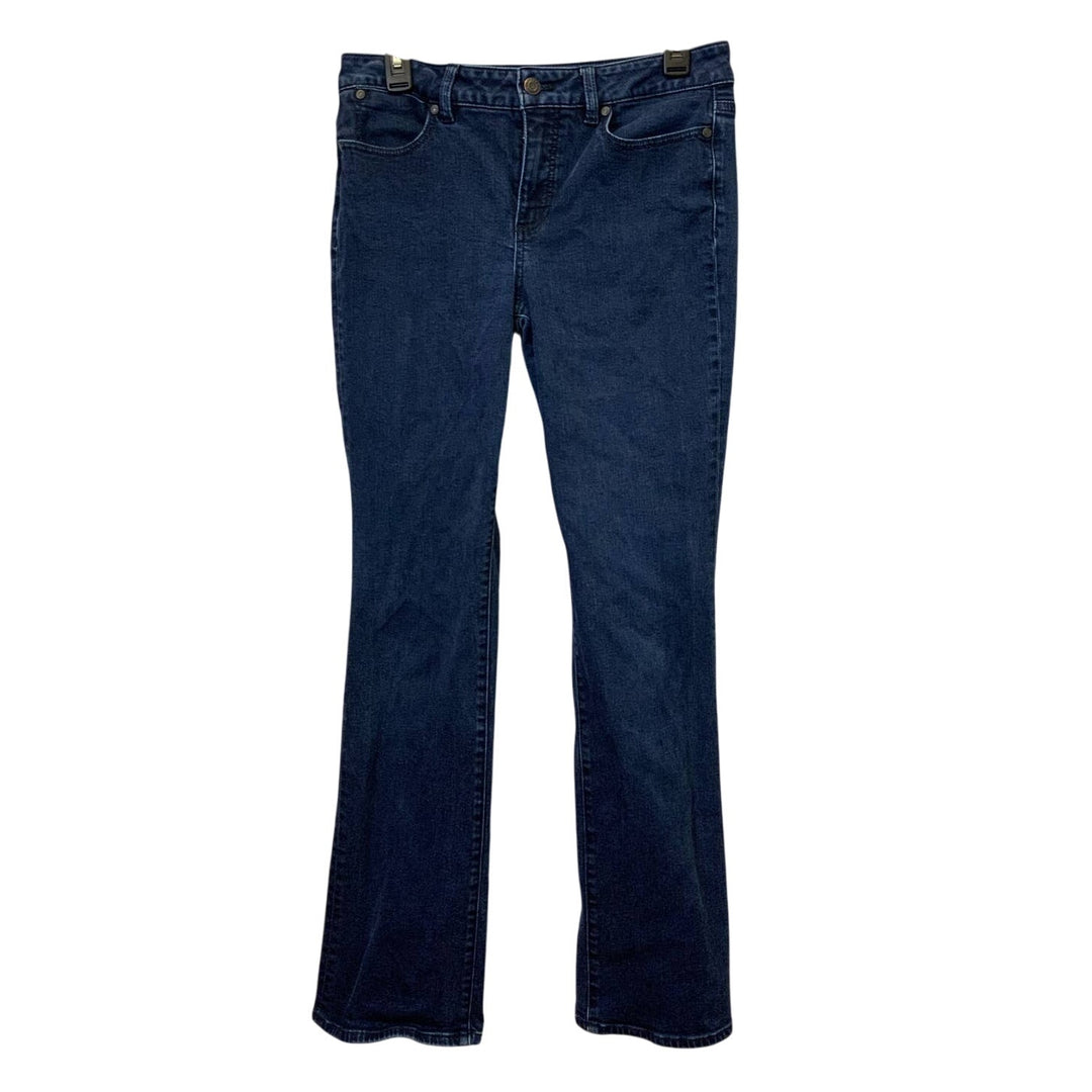 Talbots Womens Size 6 Heritage Stretch Cotton Blend Boot Cut Denim Blue Jeans
