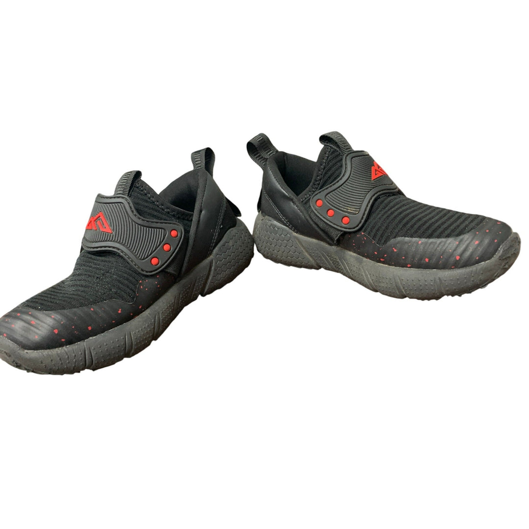 Little Boys 12 Black Red Lightweight Breathable Non Slip Athletic Sneaker Shoes
