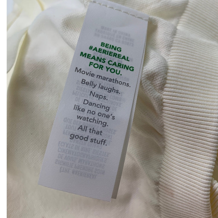 New Aerie Womens XXL Soft Muslin Off White Superchill Seamless Corset Bra Top