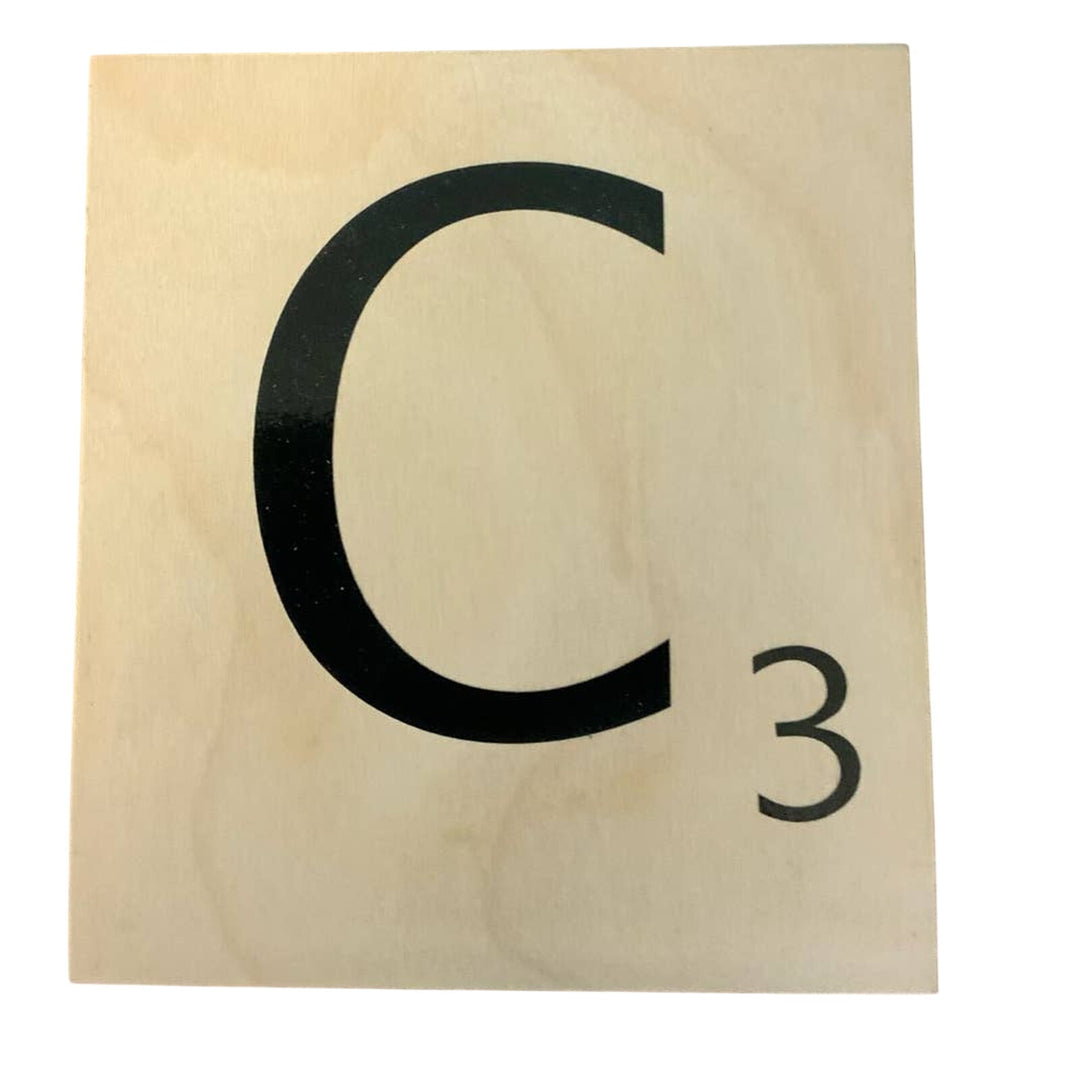 New 5" X 5.5" Scrabble Game Letter Wooden Alphabet Tiles Craft Supply Letter
