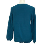 Zesica Womens Small Ribbed Viscose Blend Long Sleeve Crew Neck Pullover Sweater