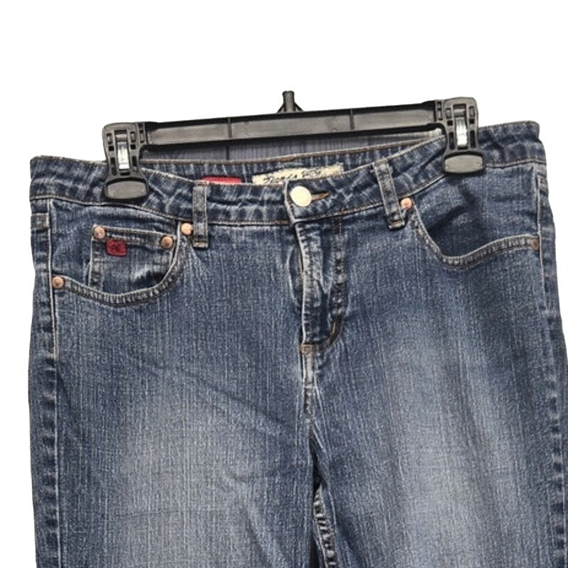 Paris Blues Juniors 13 Stretch Cotton Factory Faded Boot Cut Denim Jeans