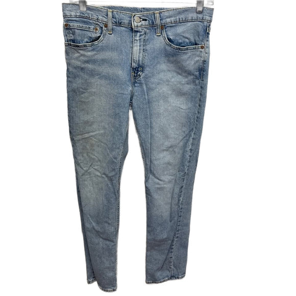 Levi's Mens 34 X 32 511 100% Cotton Regular Fit Straight Leg Denim Blue Jeans