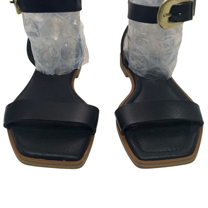 New American Eagle Womens US Size 8 Ankle Wrap Faux Leather Sandals - Sample