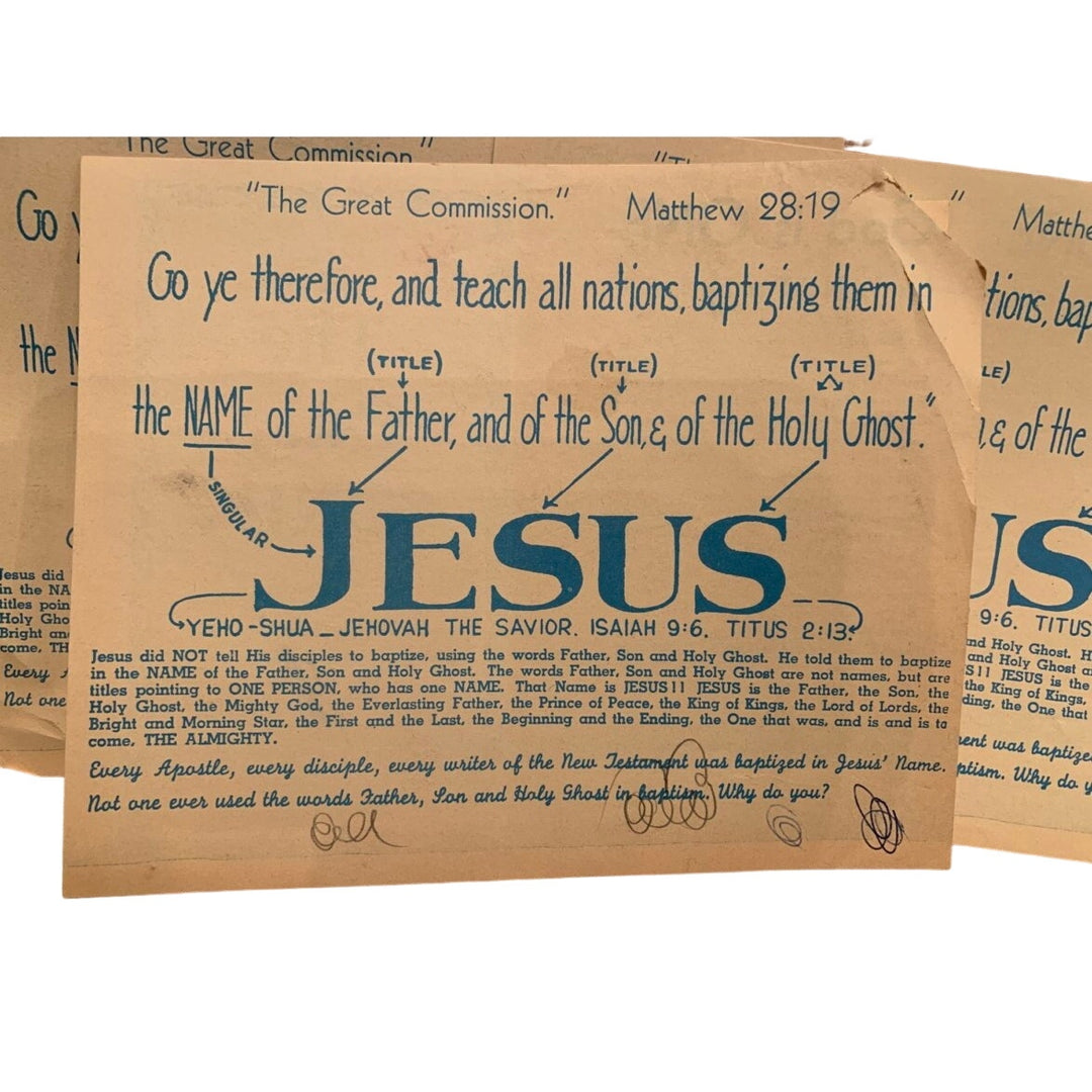 Lot of 3 Vintage The Only One Jesus Christ Pamphlets from Cahokia Illinois