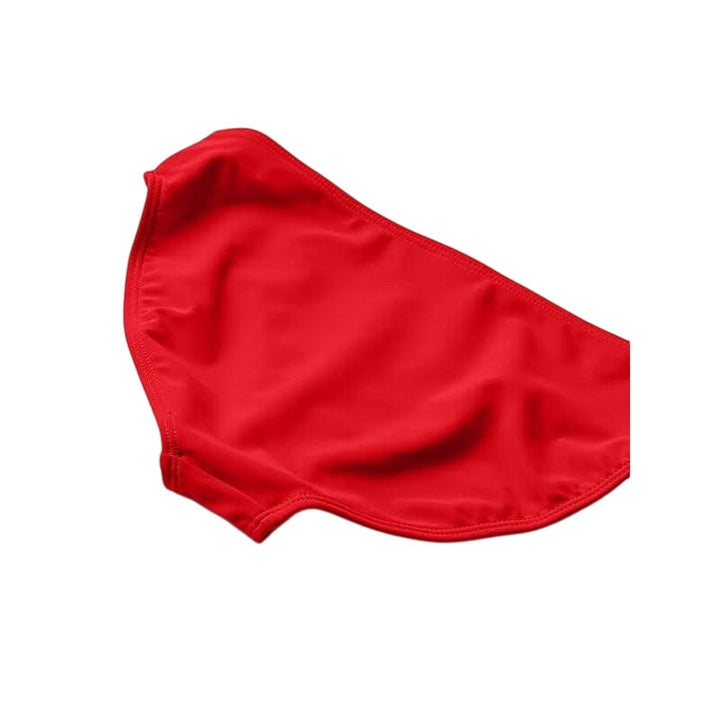 New Kanu Surf Girls Size 14 Solid Red Wrap Around 2 Piece Bikini Swimsuit