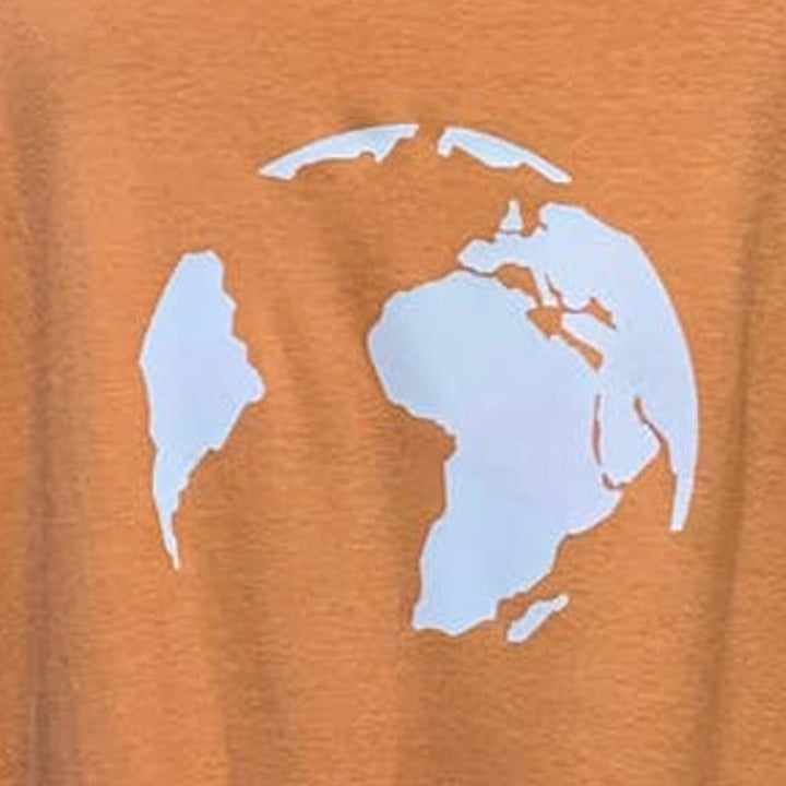 Hand Printed Upcycled Womens 3X Saving the Planet is My Superpower Tee Shirt