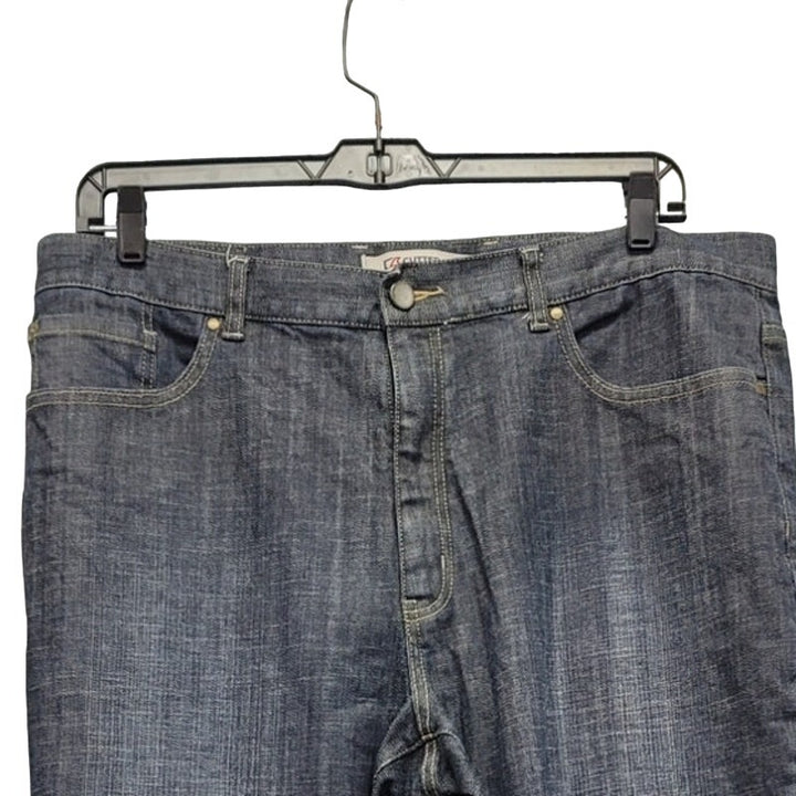 Cutter &amp; Buck Mens 40X34 Tall Cotton Spandex Straight Leg Denim Jeans