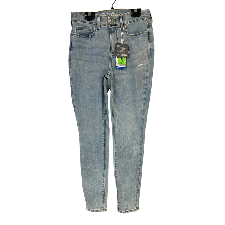 New Eddie Bauer Womens Size 2 Blue Haze Travex Voyager High Rise Skinny Jeans