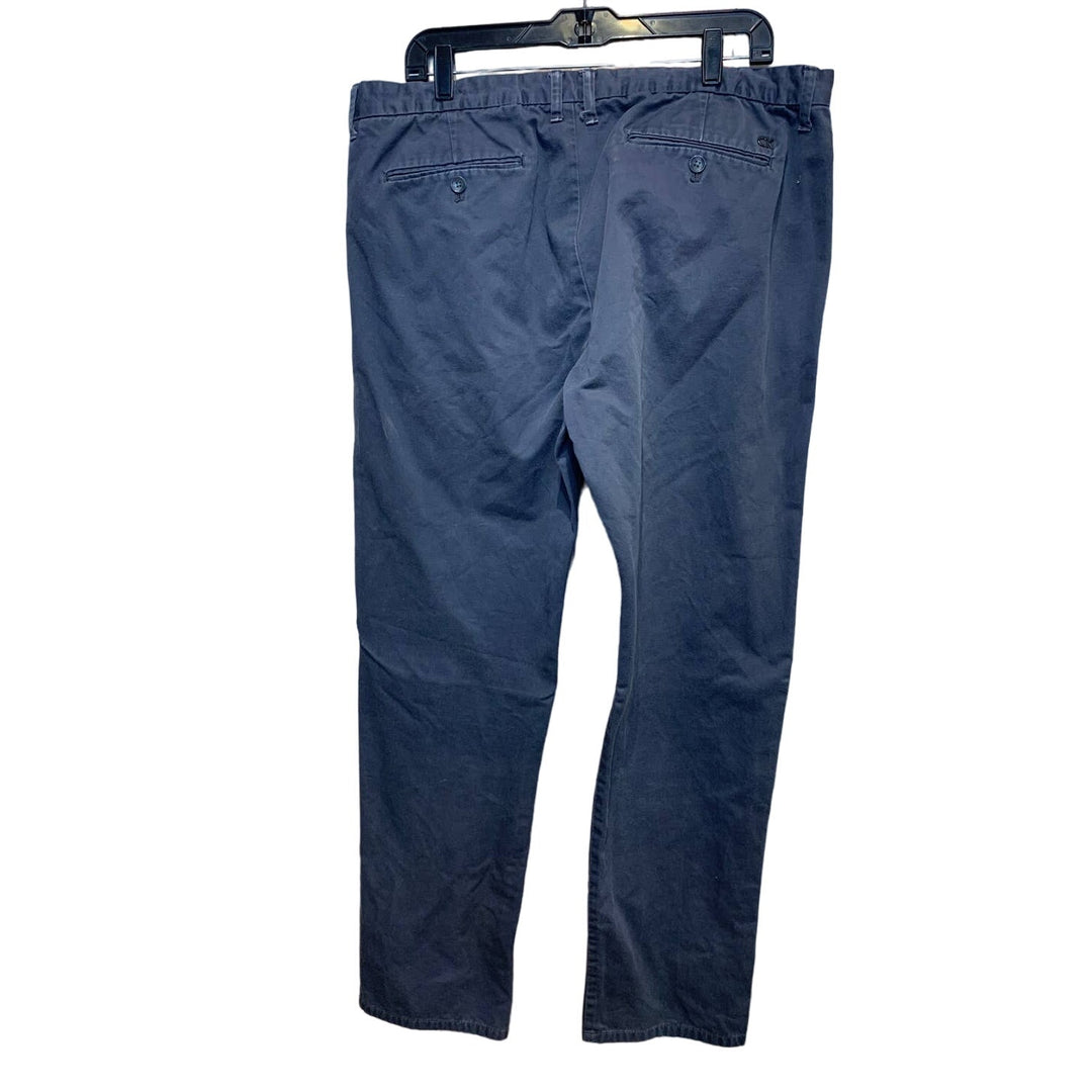 Calvin Klein Mens 38 X 34 100% Cotton Slate Gray Flat Front Casual Chino Pants