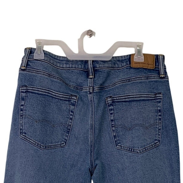 New American Eagle Womens Size 12 Airflex+ Athletic Fit Denim Blue Jeans