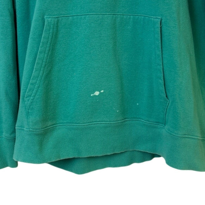 The North Face Womens 2X Blue Cotton Blend Long Sleeve Sweatshirt Hoodie w spot