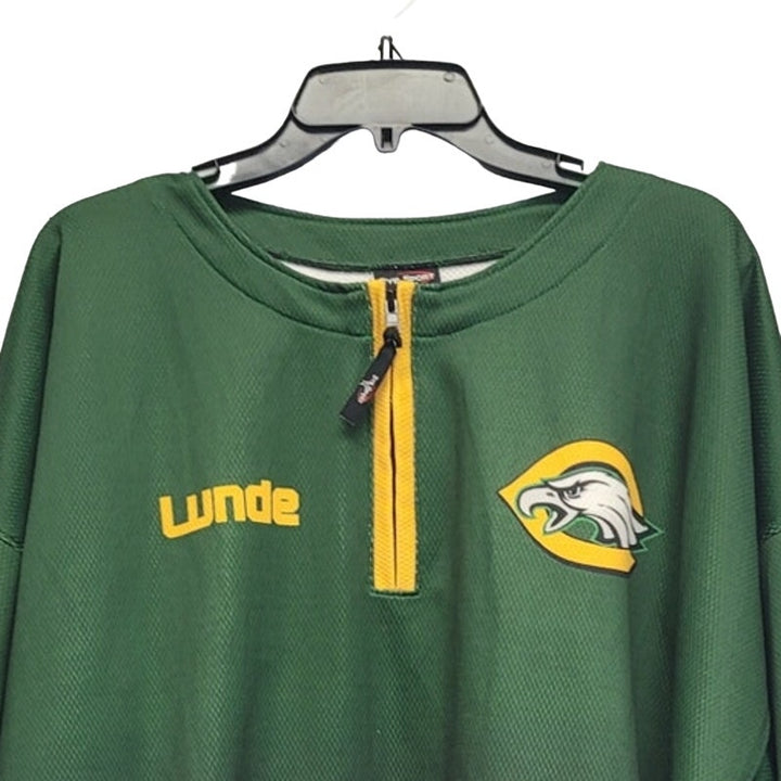 Dye Sport Mens XXL 100% Polyester Racine Case Baseball Quarter Zip Jersey