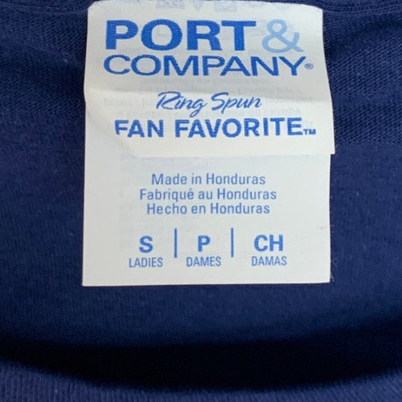 Port &amp; Company Womens Small King University Short Sleeve Crew Neck Tee Shirt
