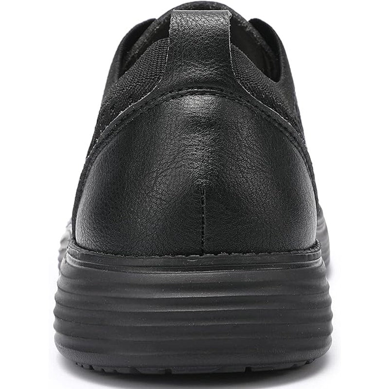 Vilocy Mens Size 10 Black Fabric Lace Up Casual Sneaker Oxford Comfort Shoes