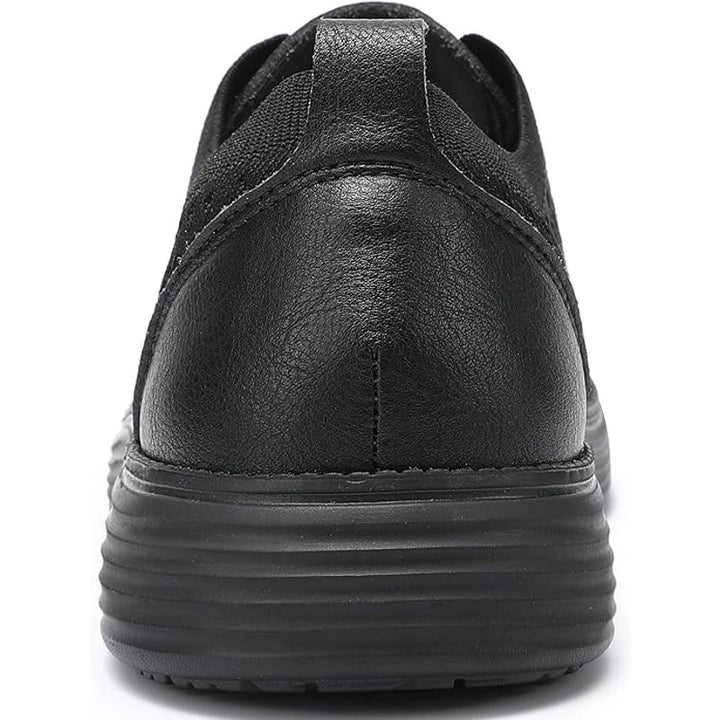Vilocy Mens Size 10 Black Fabric Lace Up Casual Sneaker Oxford Comfort Shoes