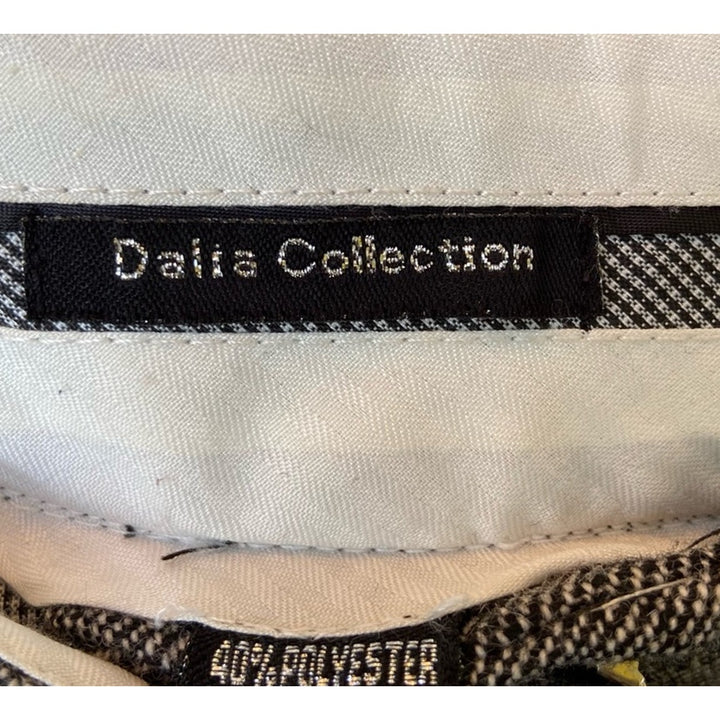 Dalia Collection Womens Size 8 Gray Wool Blend Lined Hemmed Trouser Pants