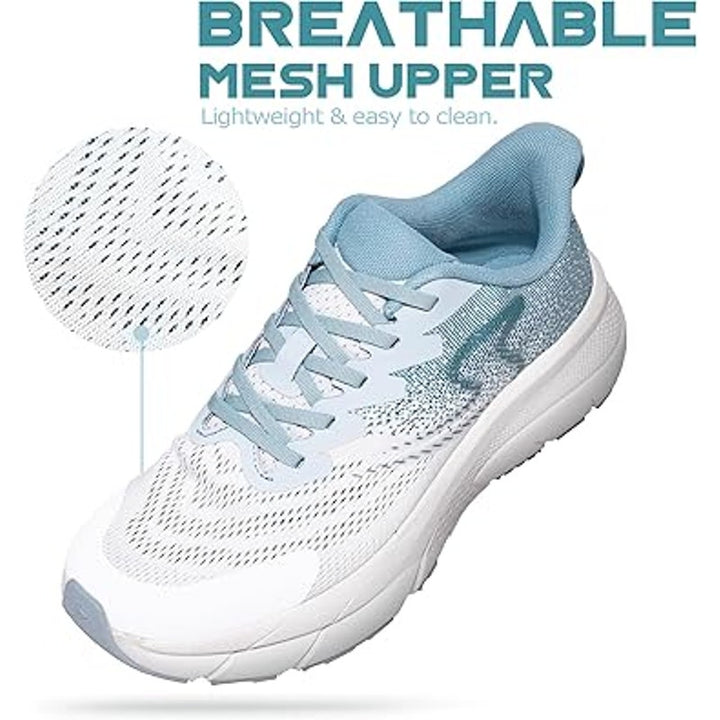 Soulsfeng Mens Size 11 Blue White Mesh Lightweight Breathable Gym Athletic Shoes