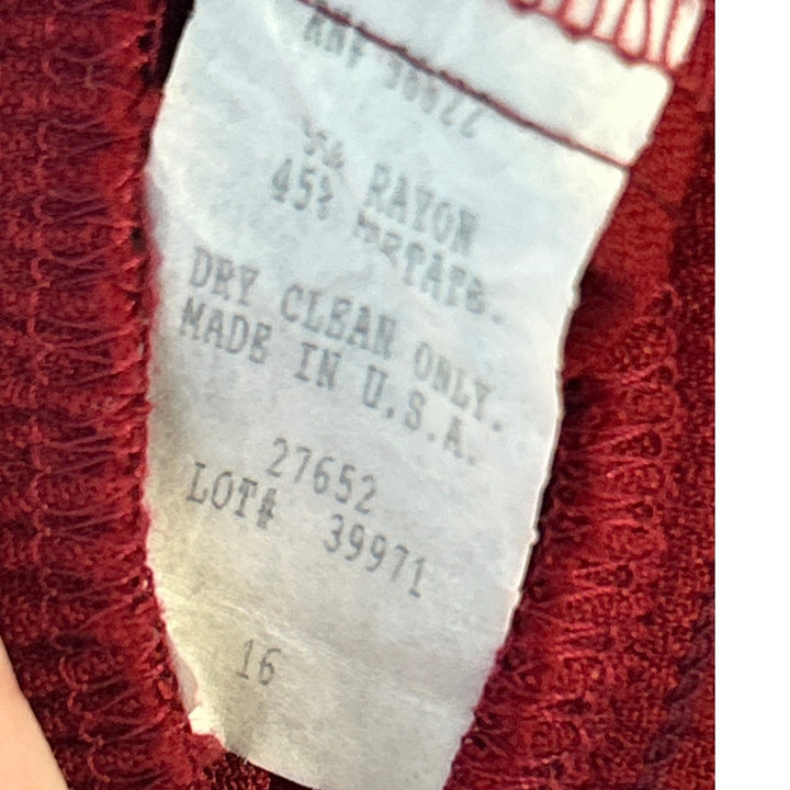 Carribbean Joe Womens Size 16 Long Rayon Blend Red Pants Cotton Blend Shorts