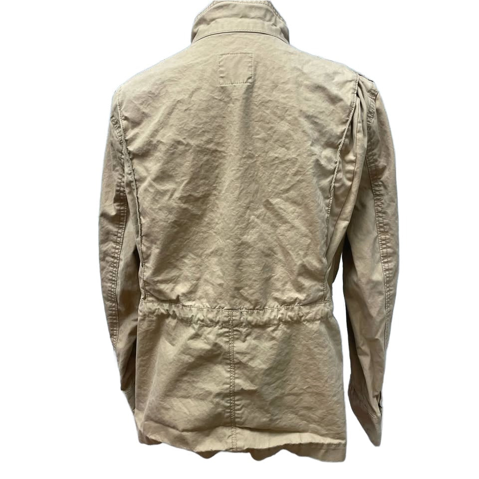 Old Navy Womens Large Zip Snap Up Khaki Military Style Lightweight Jacket