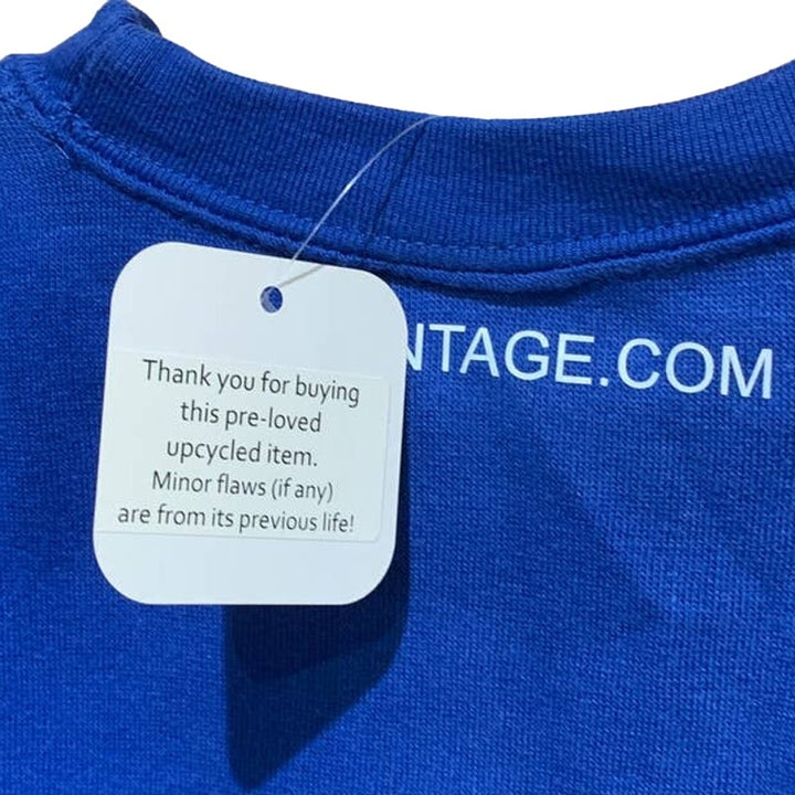 Hand Printed Upcycled Toddler 4T Equality Rainbow Pride Royal Blue Sweatshirt