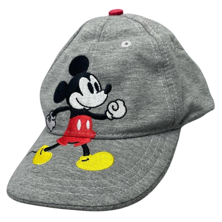 Disney Mickey Mouse Kids One Size OSFM 100% Cotton Hook &amp; Loop Back Cap Hat