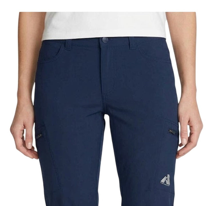 New Eddie Bauer Womens Navy Blue UPF 50+ Storm Repel Flexion Guide Pants