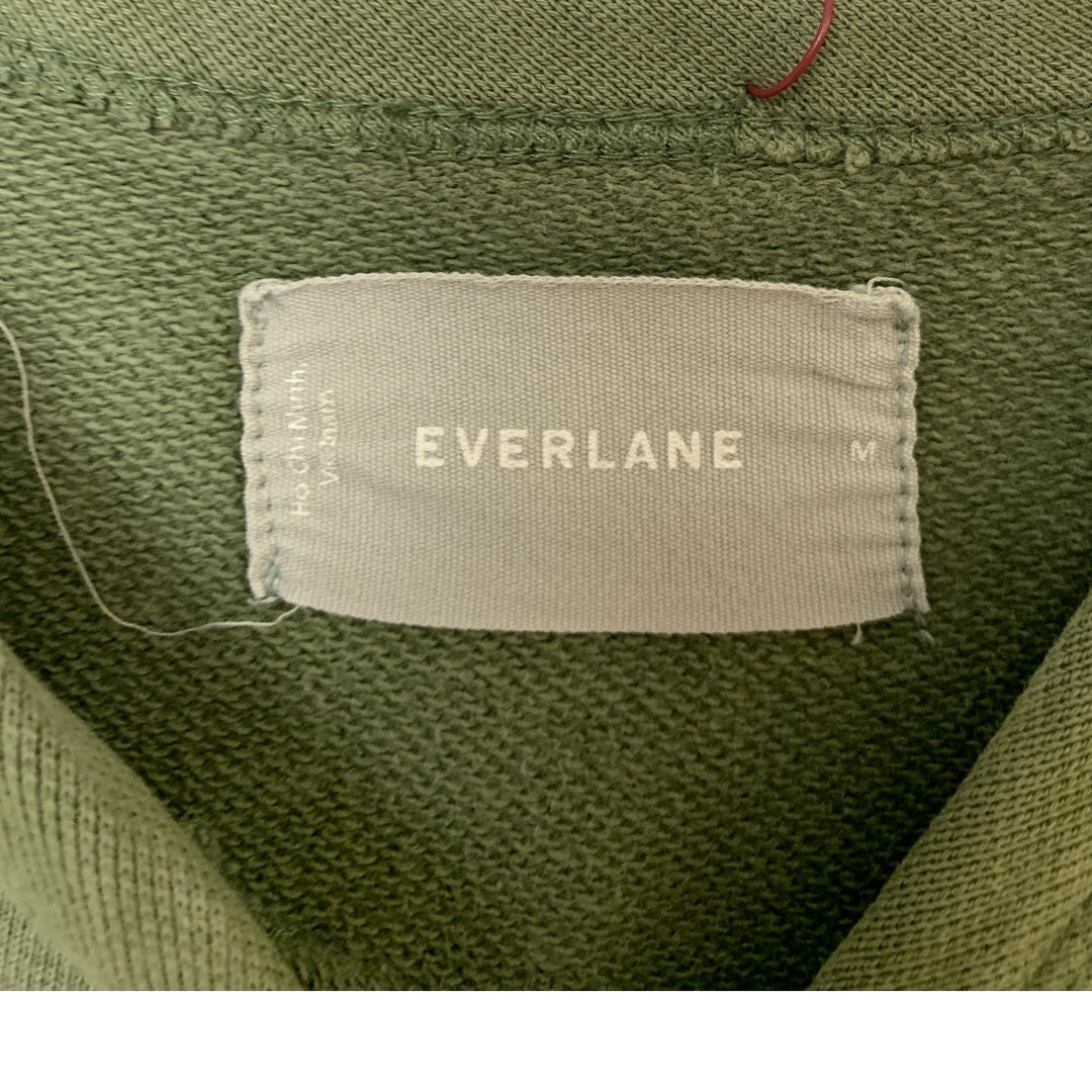 Upcycled Hand Printed Womens Medium Green Love 1 Corinthains 13:4-8 Sweatshirt